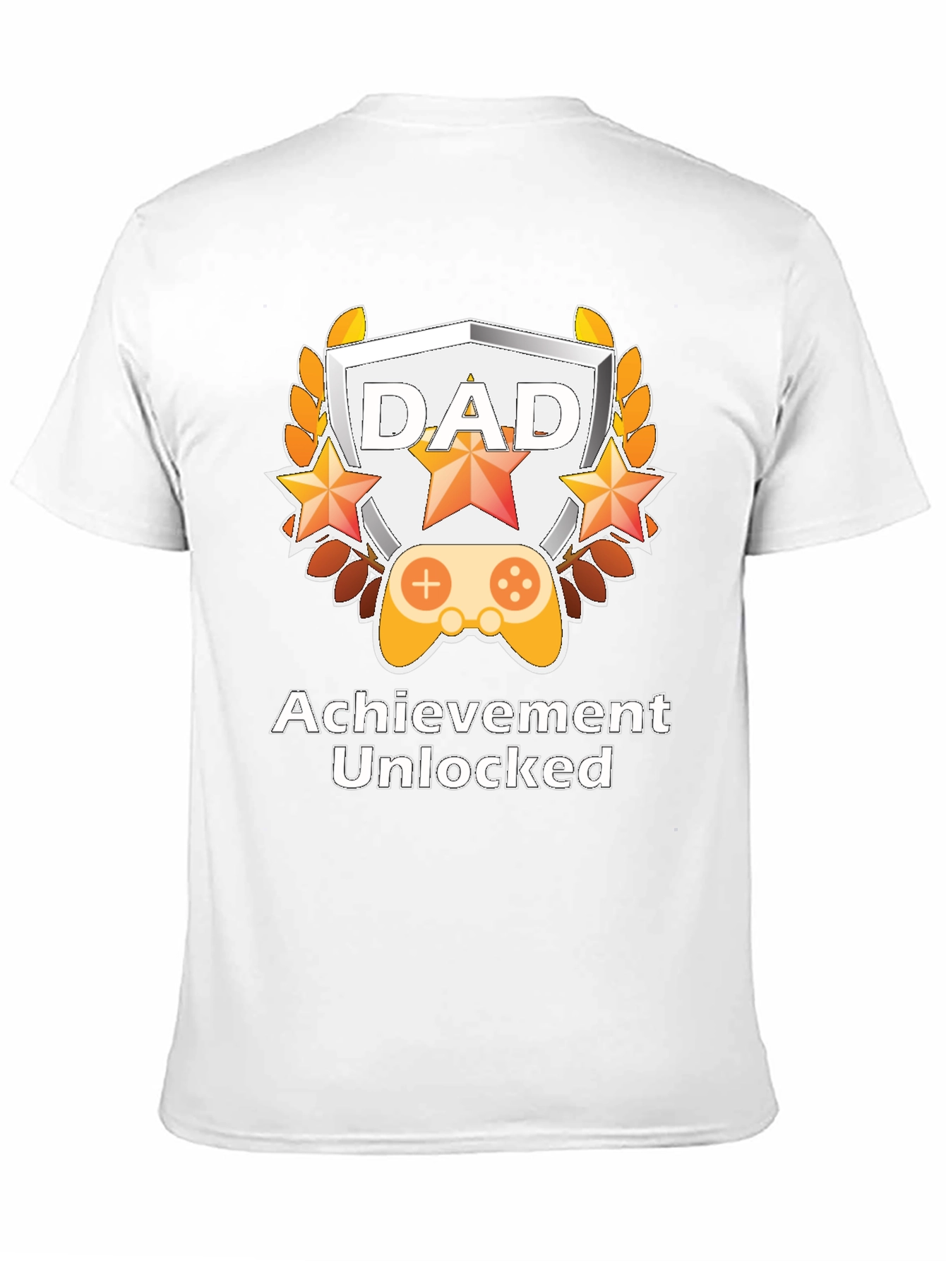 Dad Achievement Unlocked T-Shirt Gaming Fathers Day