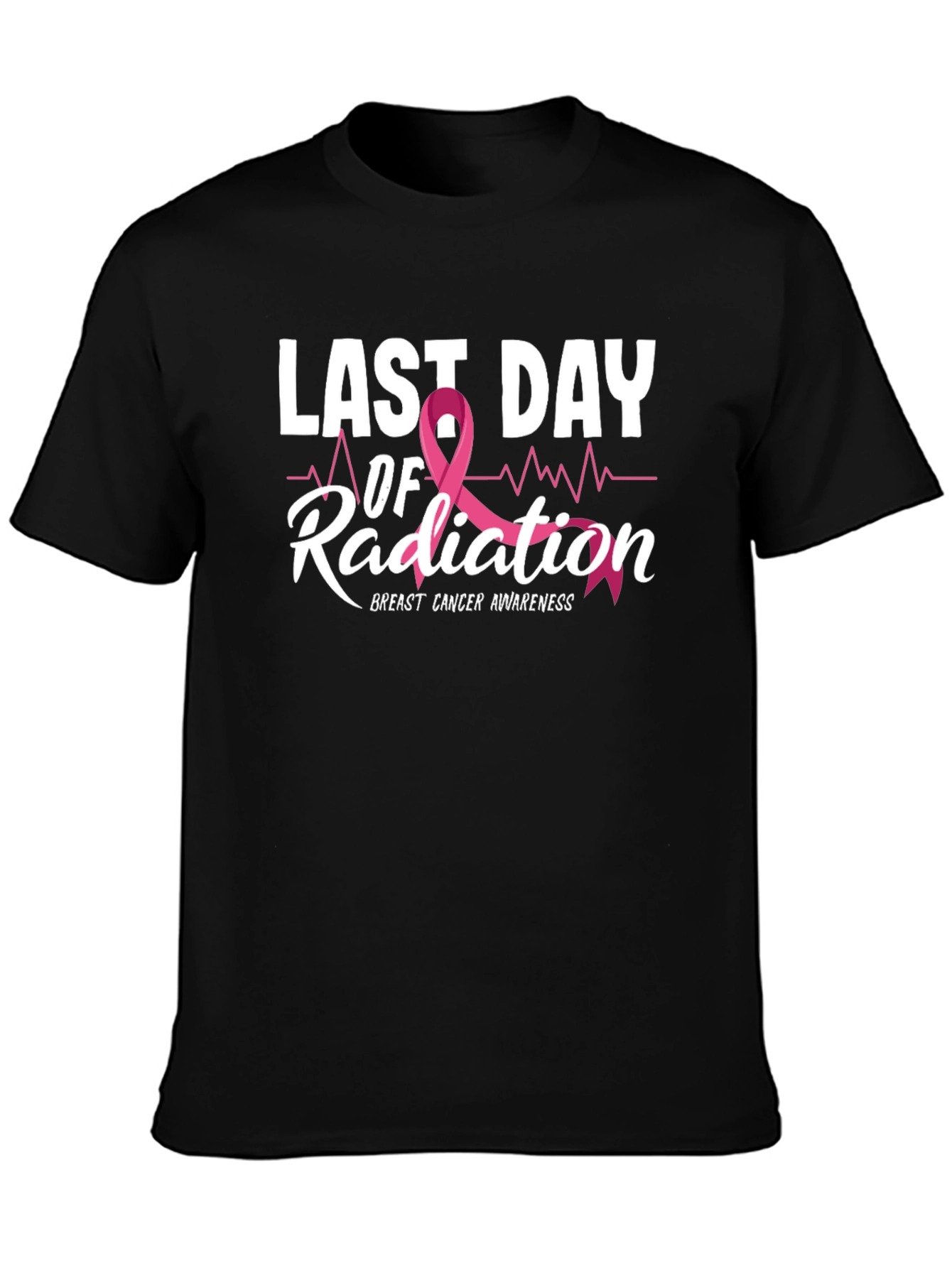 Last Day of Radiation Breast Cancer Awareness T-Shirt