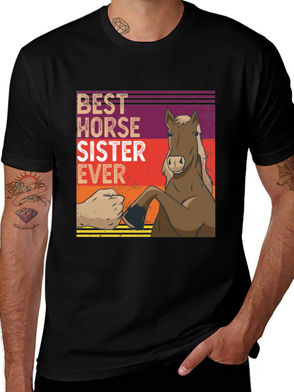 Best Horse Sister Ever Graphic T-Shirt
