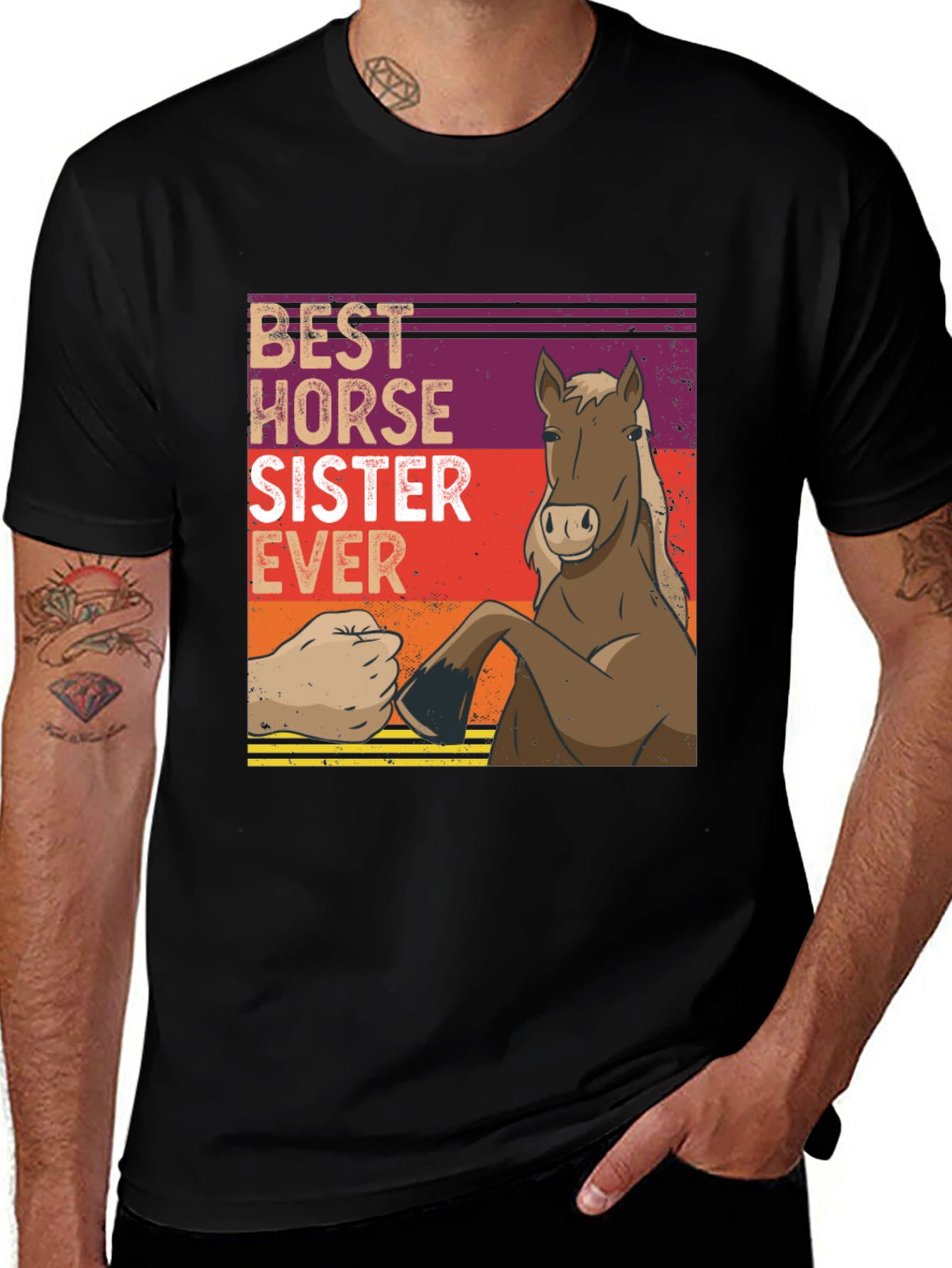Best Horse Sister Ever Graphic T-Shirt