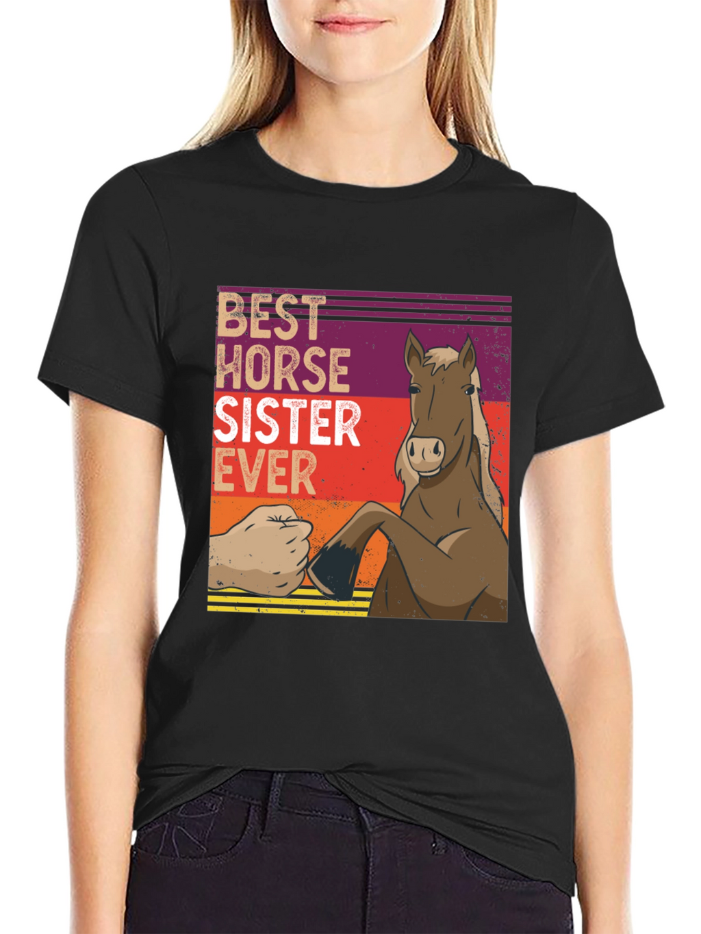 Best Horse Sister Ever Graphic T-Shirt