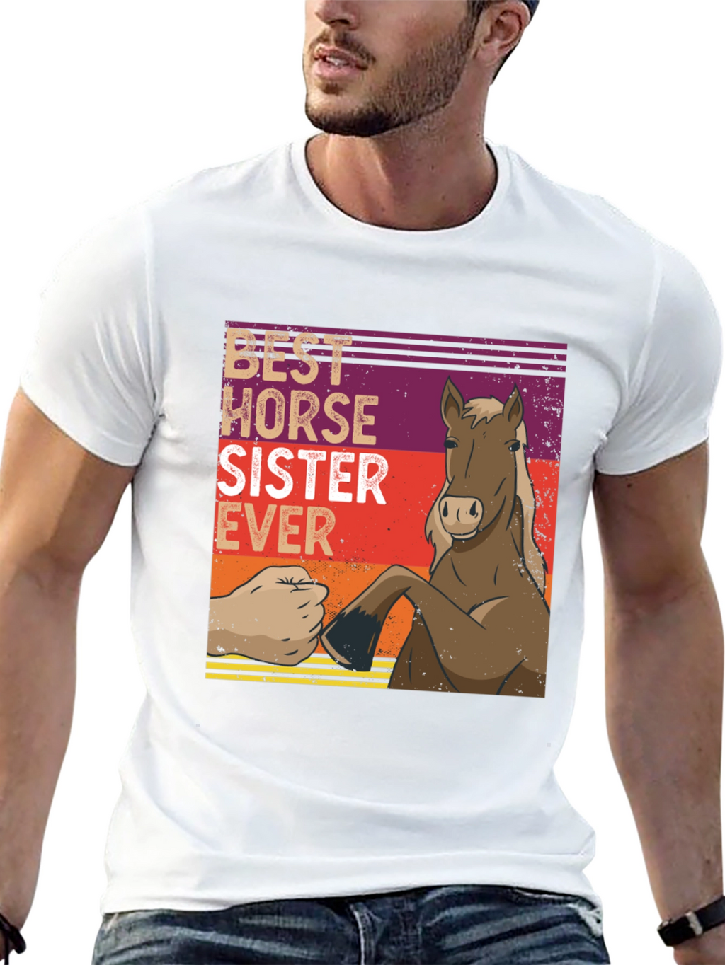 Best Horse Sister Ever Graphic T-Shirt