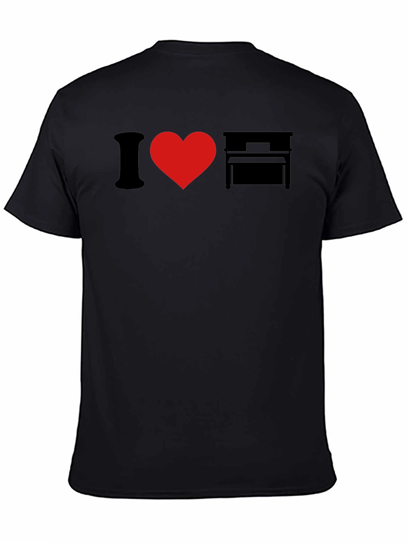I Love Piano Graphic T-Shirt - Music Lover Tee