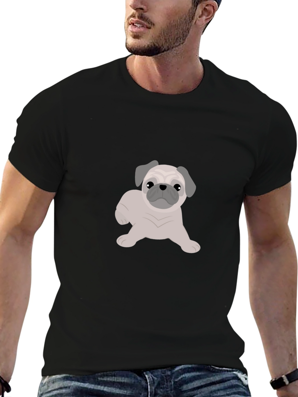 Pug Puppy Graphic Tee