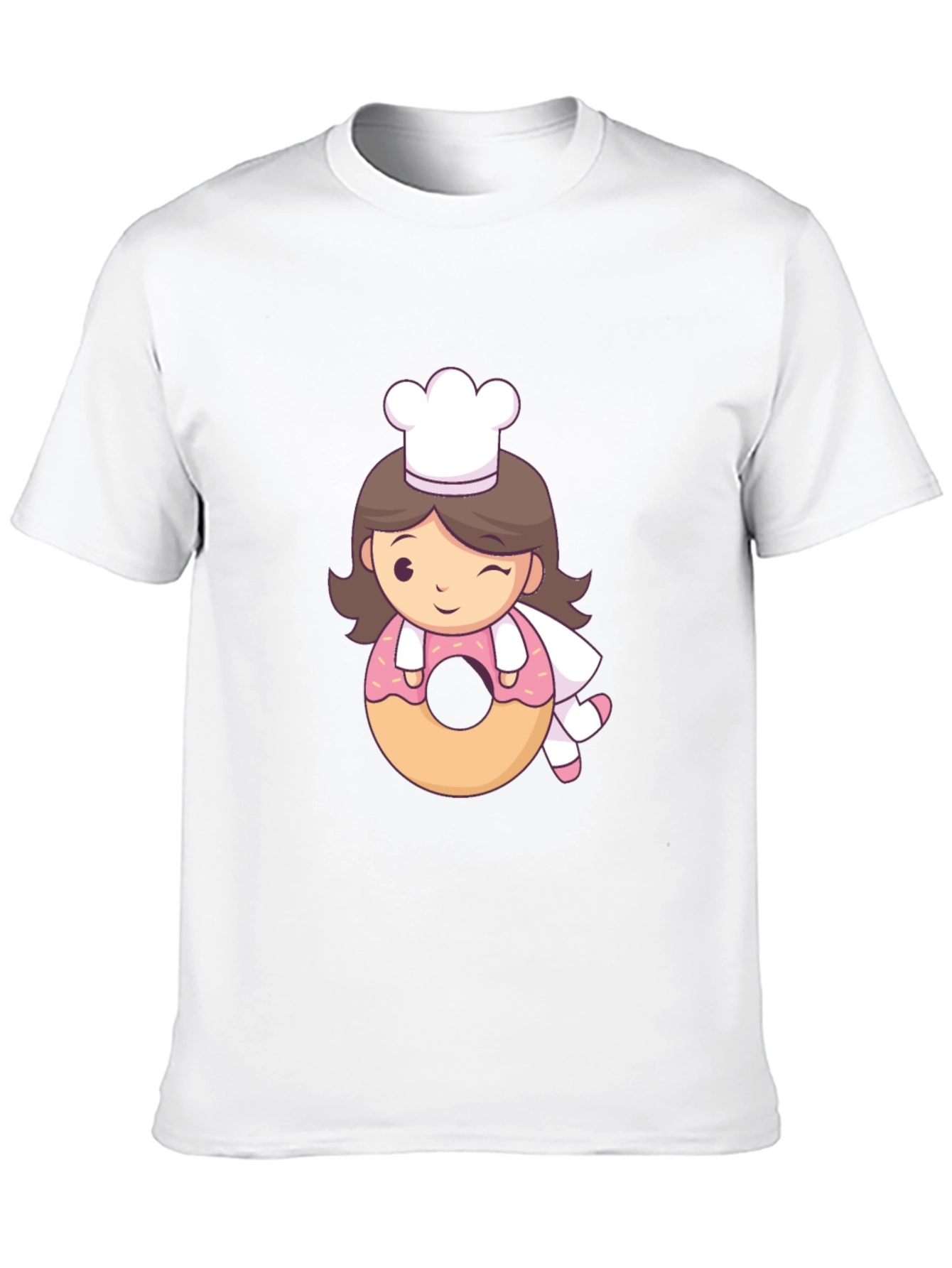 Chef Donut T-Shirt - Cute Cartoon Style!