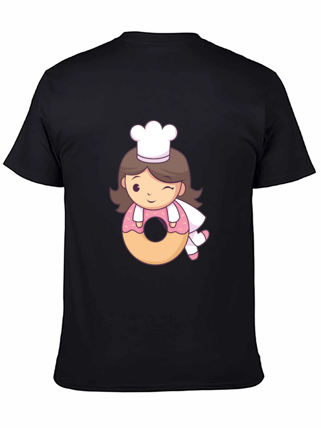 Chef Donut T-Shirt - Cute Cartoon Style!