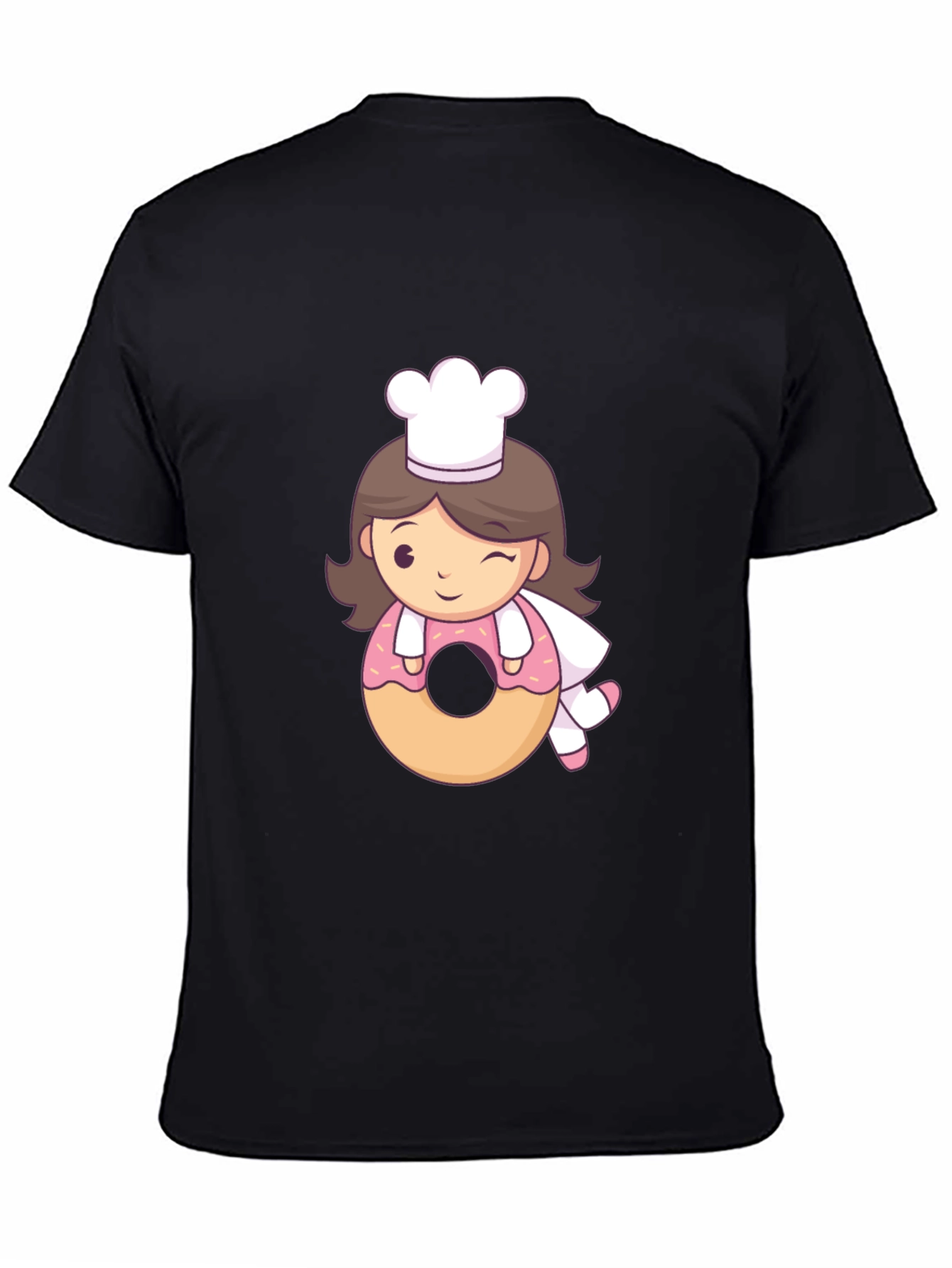 Chef Donut T-Shirt - Cute Cartoon Style!