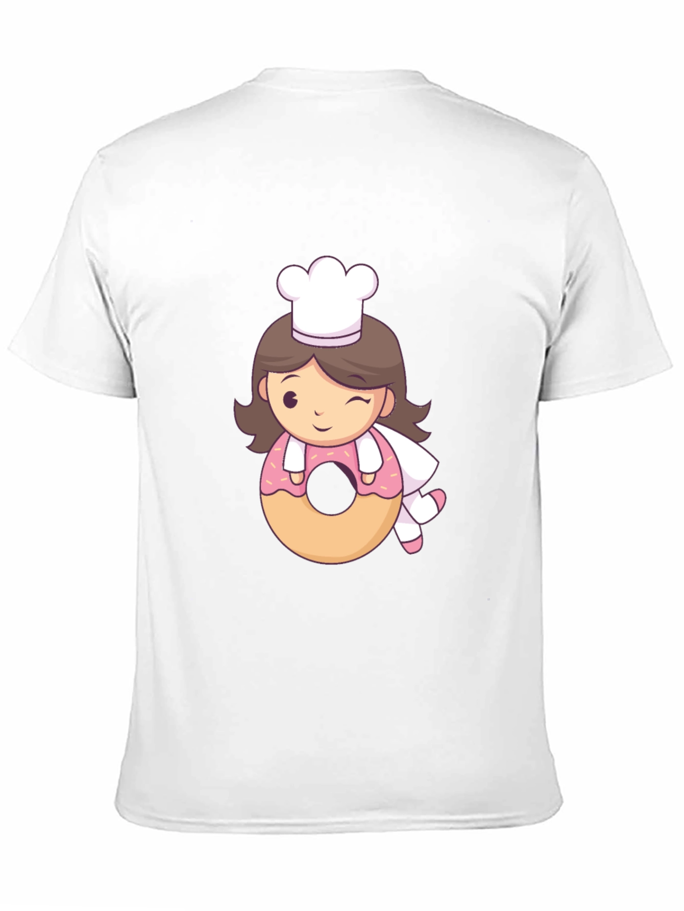 Chef Donut T-Shirt - Cute Cartoon Style!