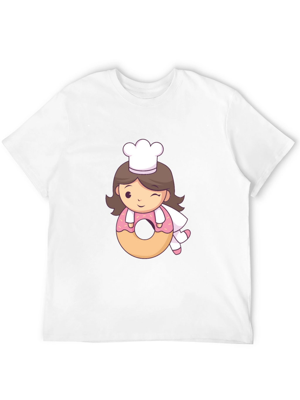 Chef Donut T-Shirt - Cute Cartoon Style!