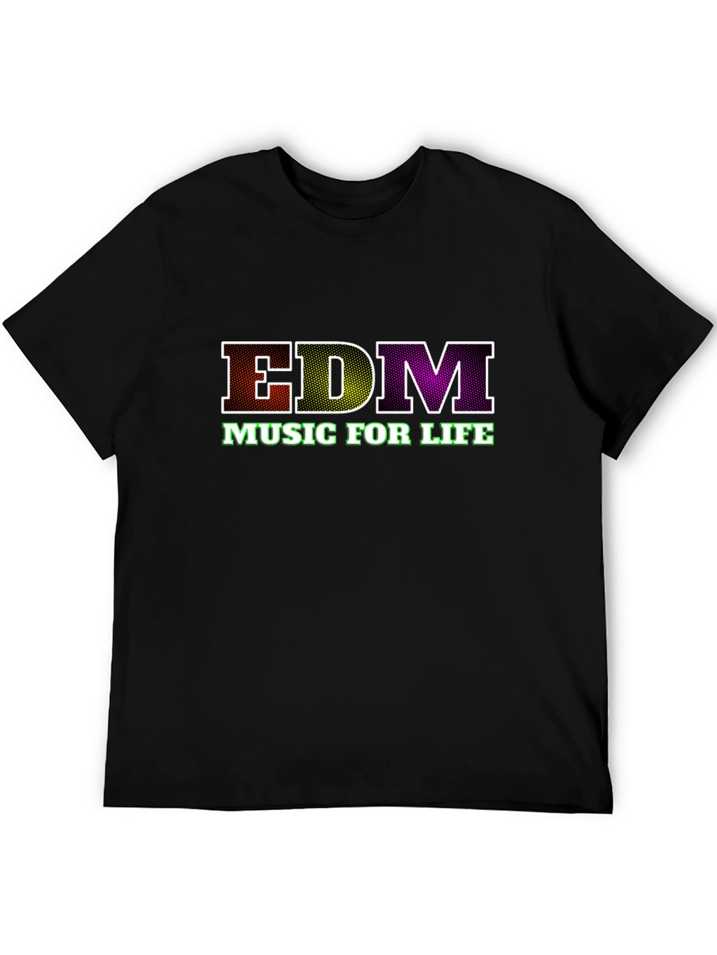 EDM Music for Life Black T-Shirt