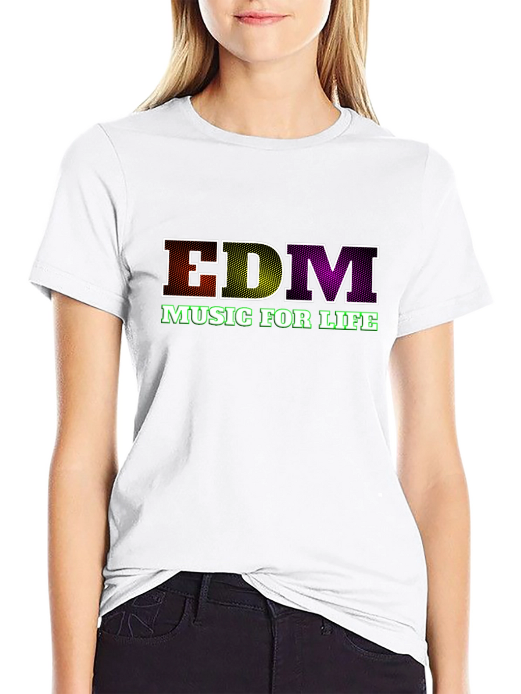 EDM Music for Life Black T-Shirt