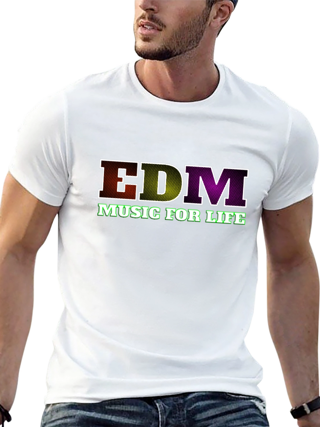 EDM Music for Life Black T-Shirt