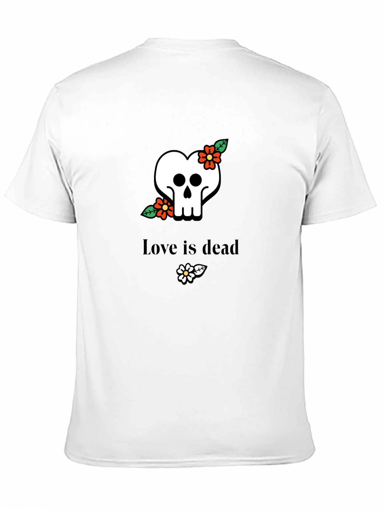Love Is Dead Skull T-Shirt - Stylish Graphic Tee