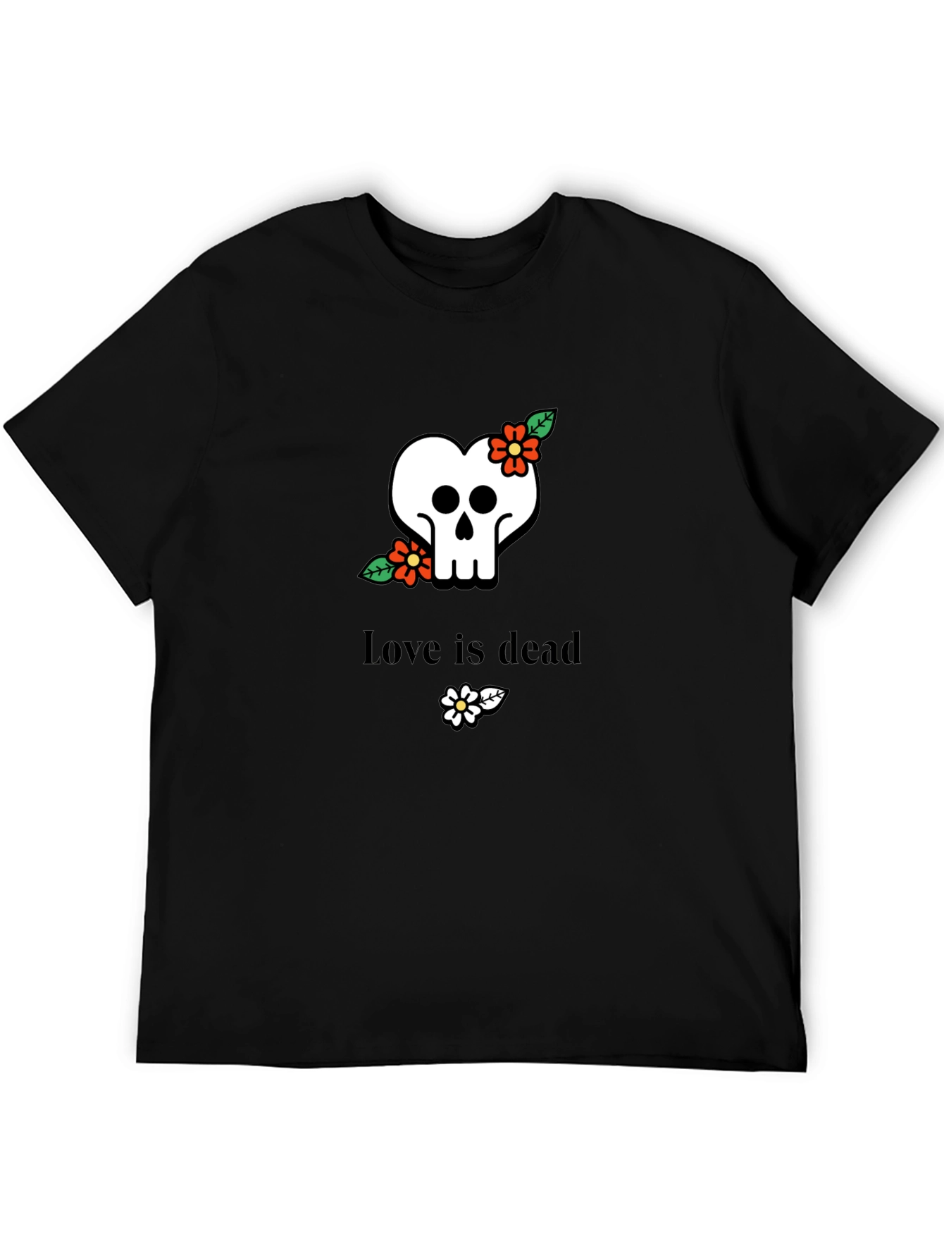 Love Is Dead Skull T-Shirt - Stylish Graphic Tee