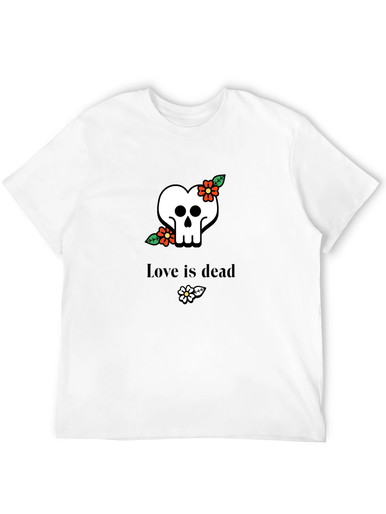 Love Is Dead Skull T-Shirt - Stylish Graphic Tee