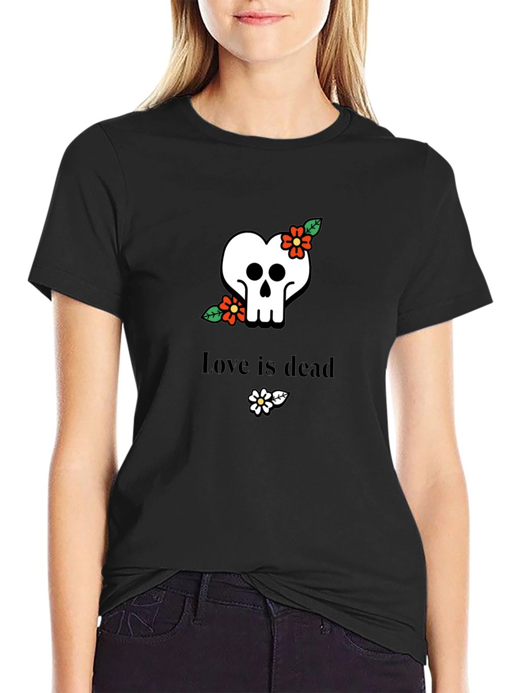 Love Is Dead Skull T-Shirt - Stylish Graphic Tee