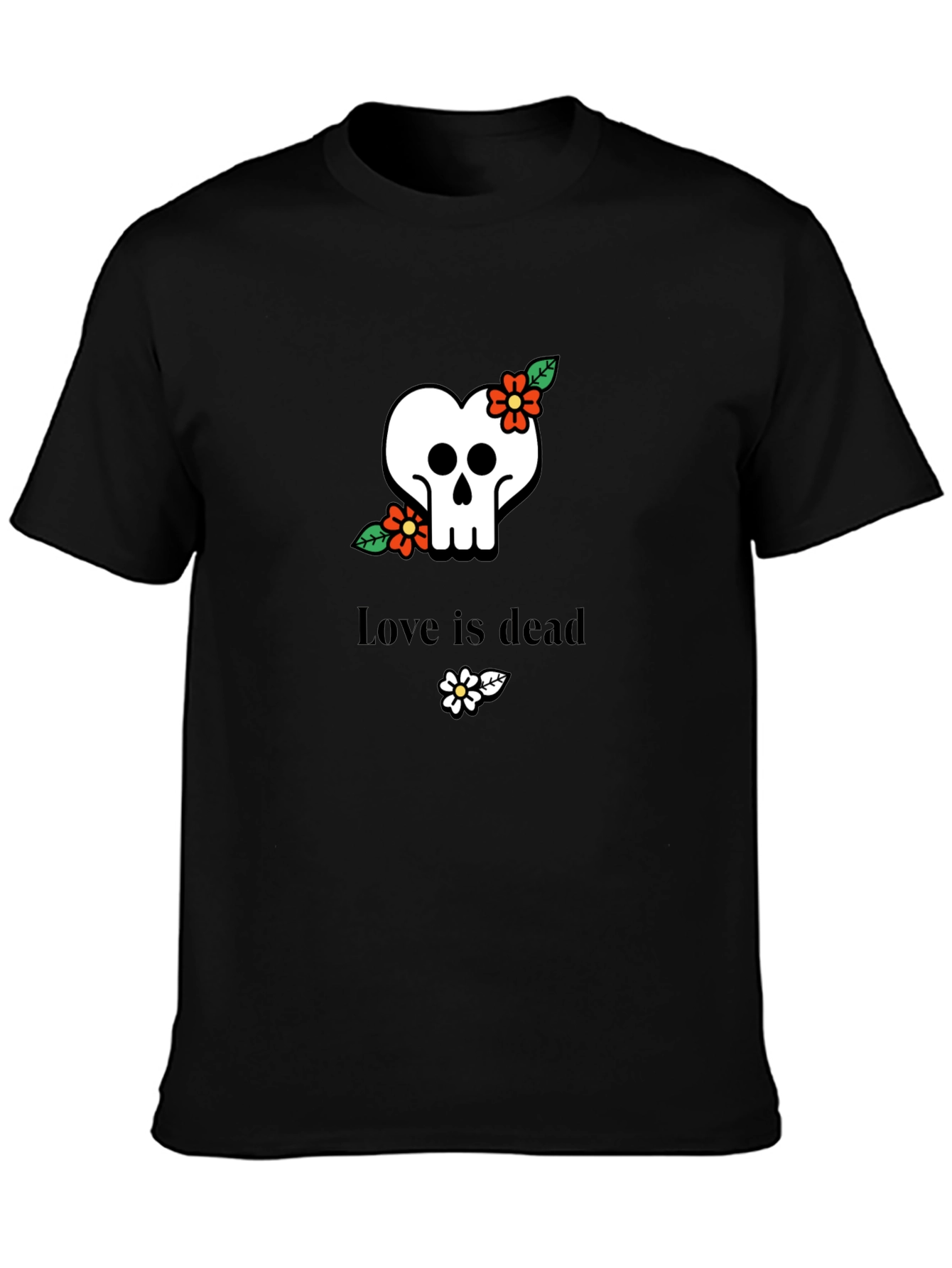 Love Is Dead Skull T-Shirt - Stylish Graphic Tee