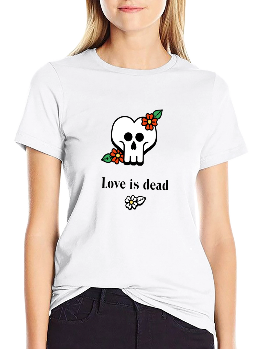 Love Is Dead Skull T-Shirt - Stylish Graphic Tee