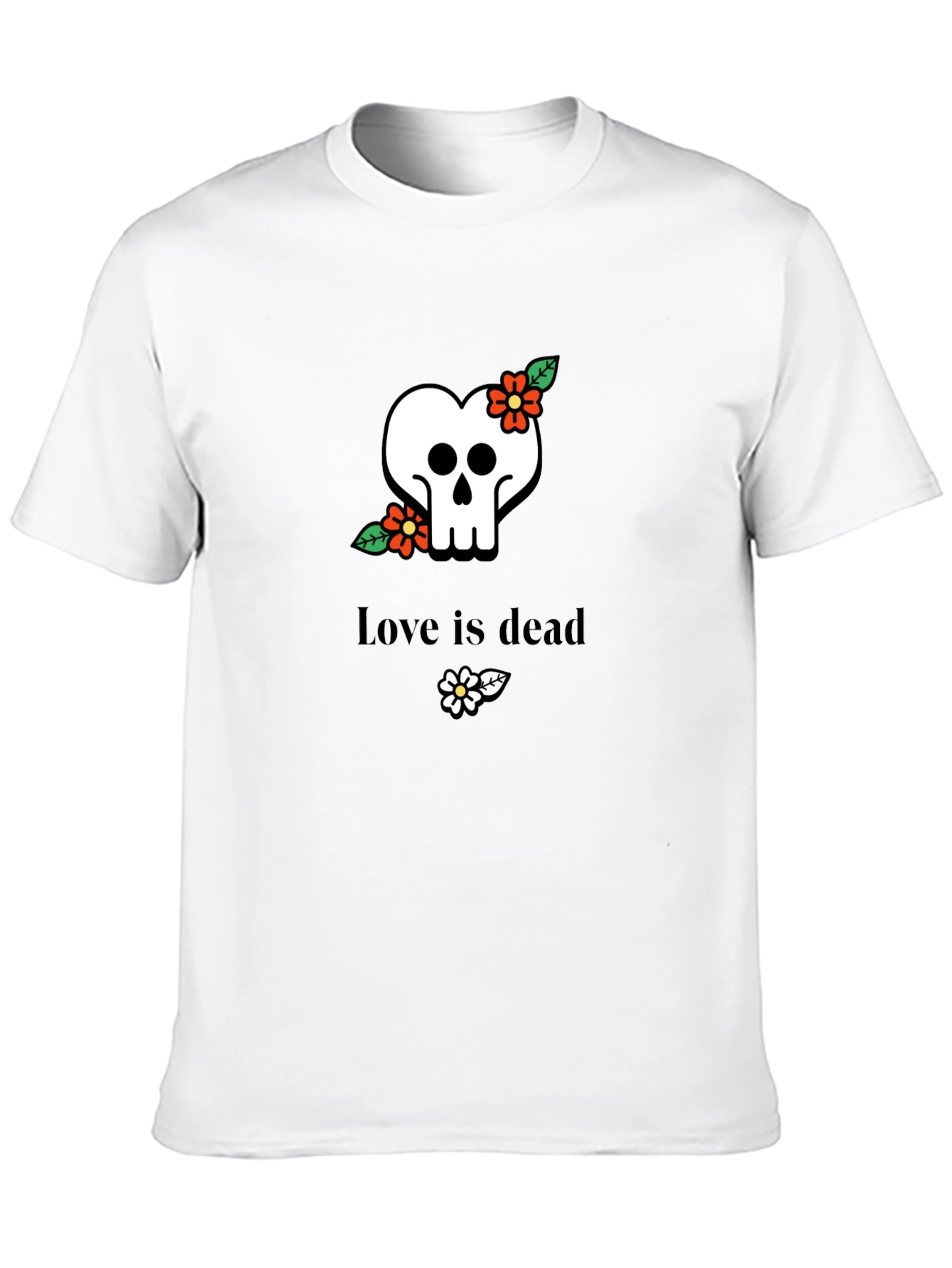 Love Is Dead Skull T-Shirt - Stylish Graphic Tee