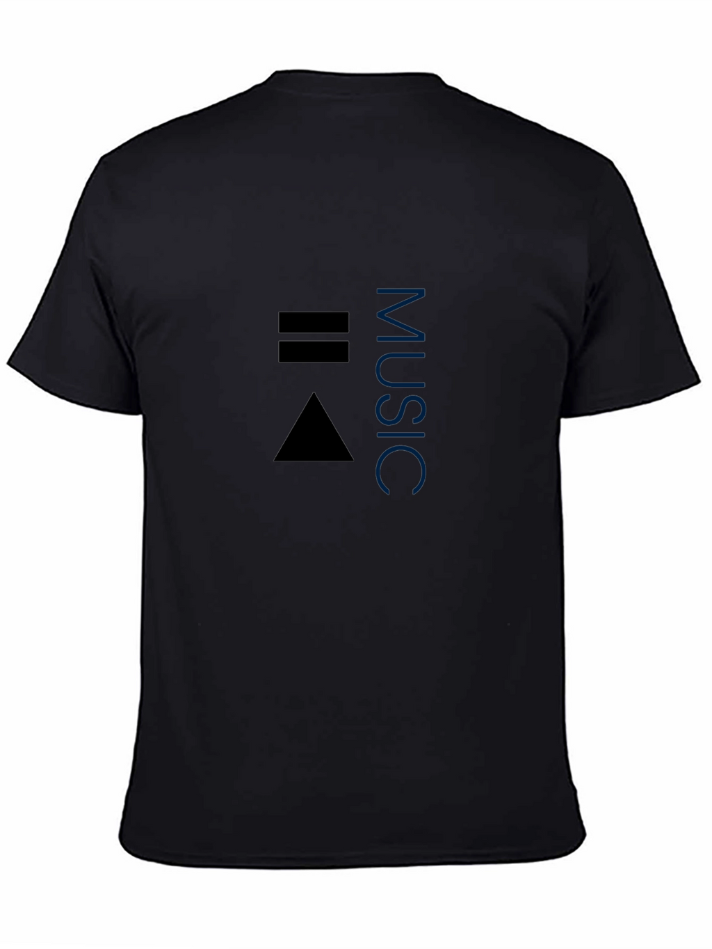 Music Symbol T-Shirt - Black Casual Tee