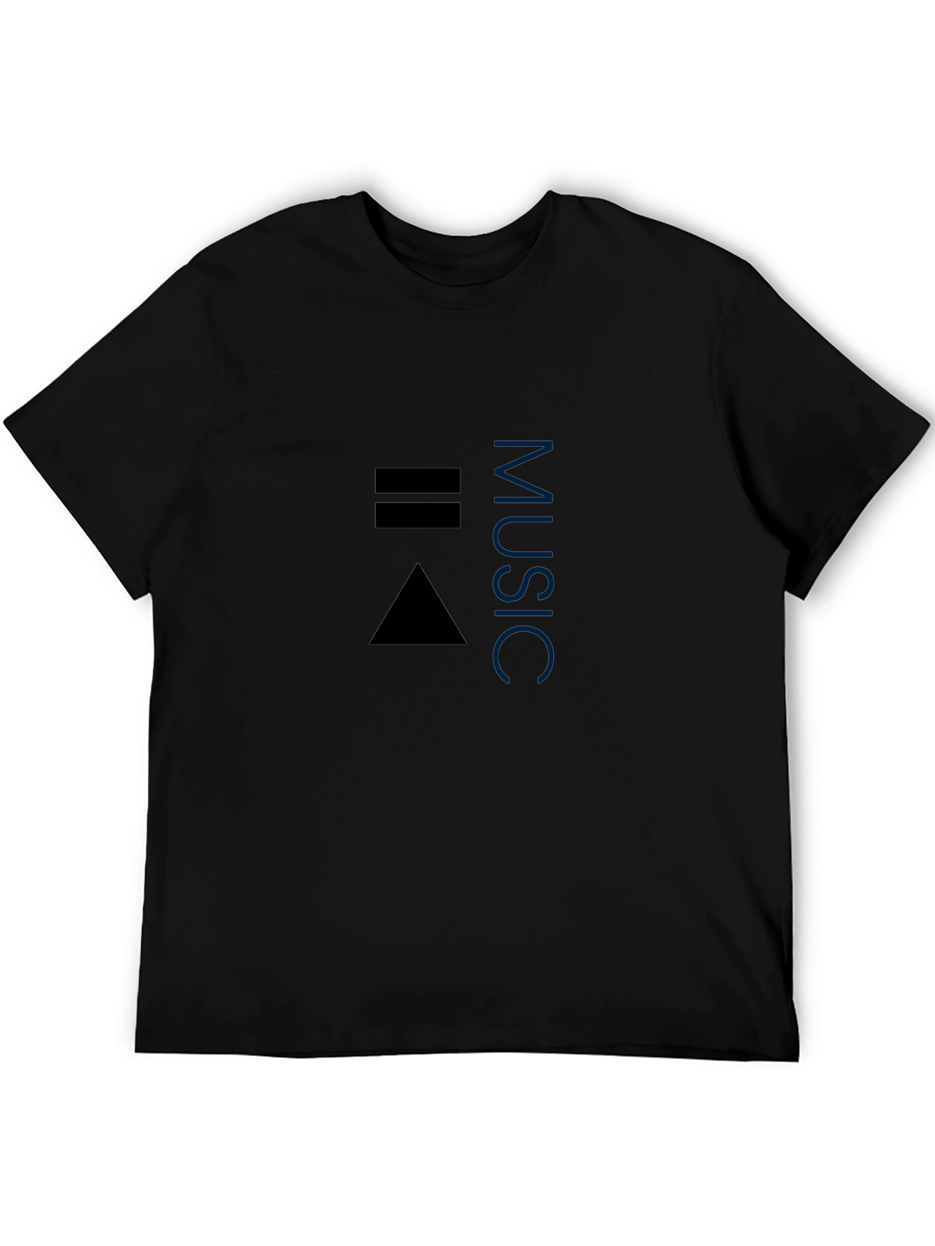 Music Symbol T-Shirt - Black Casual Tee