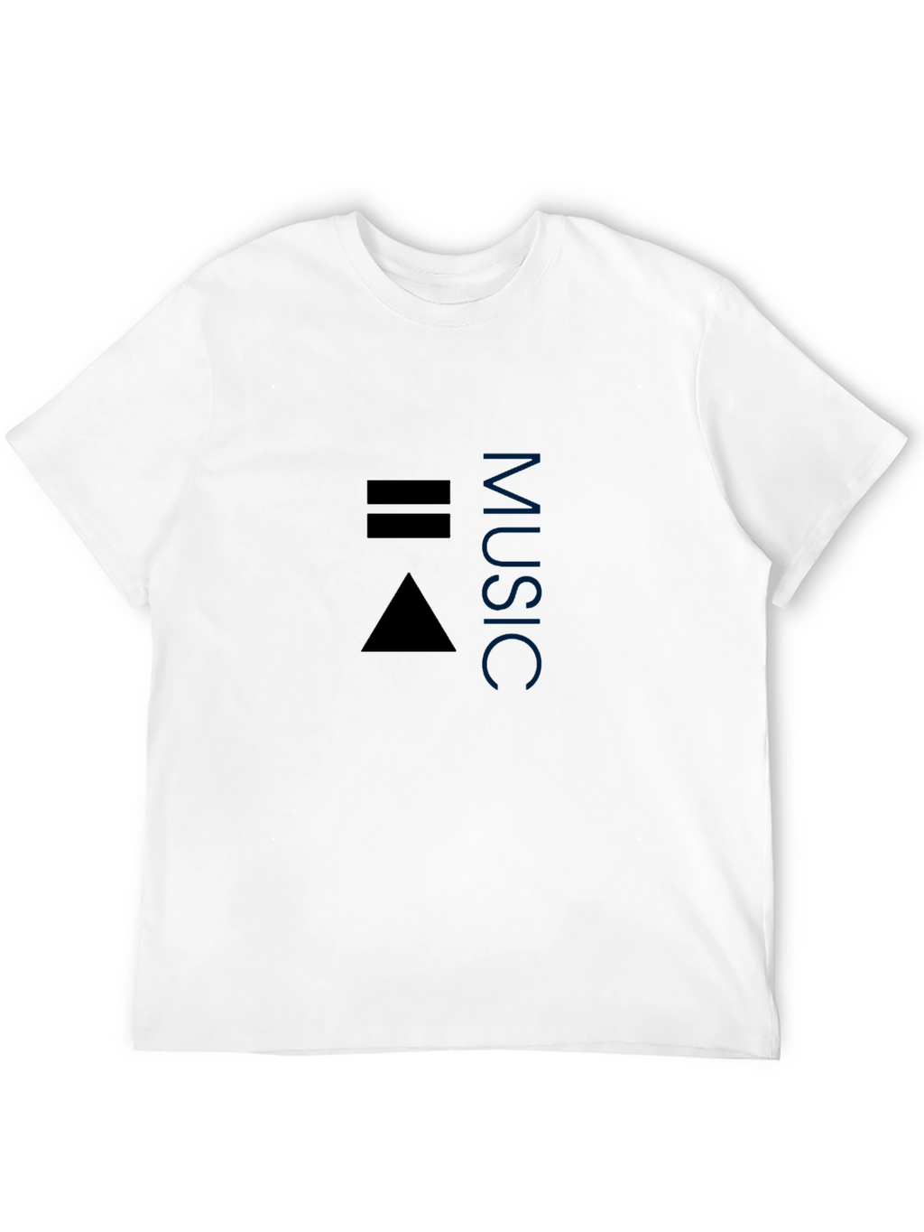 Music Symbol T-Shirt - Black Casual Tee