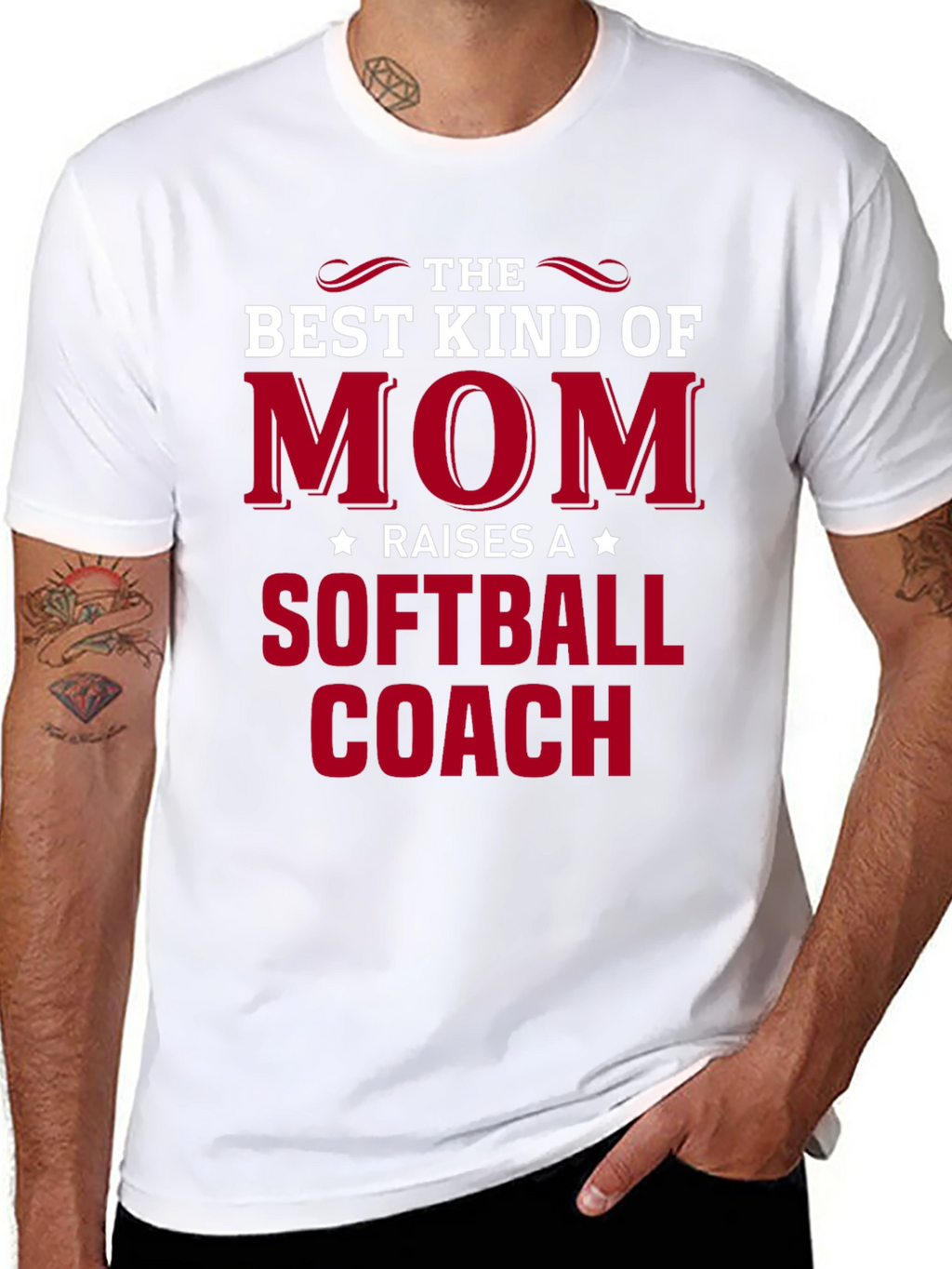 Best Kind of Mom Softball Coach T-Shirt