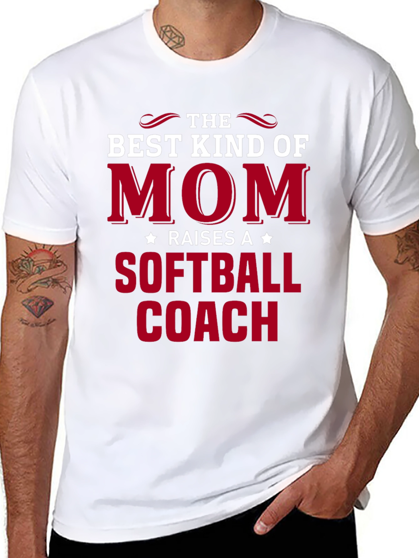 Best Kind of Mom Softball Coach T-Shirt