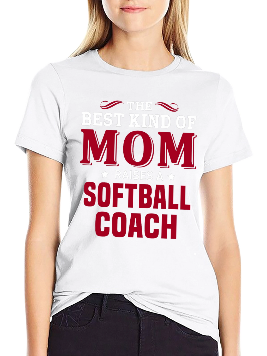 Best Kind of Mom Softball Coach T-Shirt
