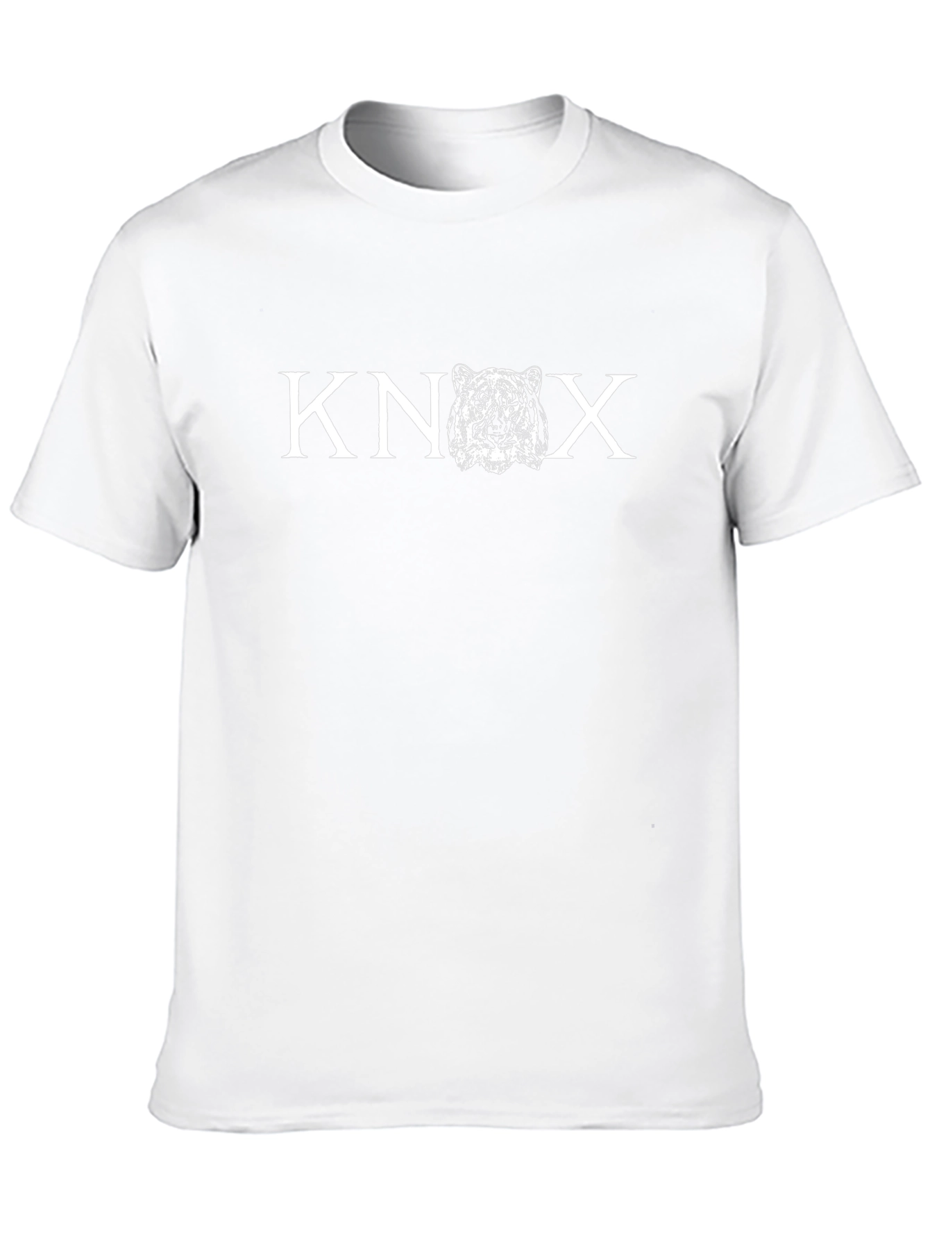 Knox Tiger Graphic Tee - Black Cotton T-Shirt