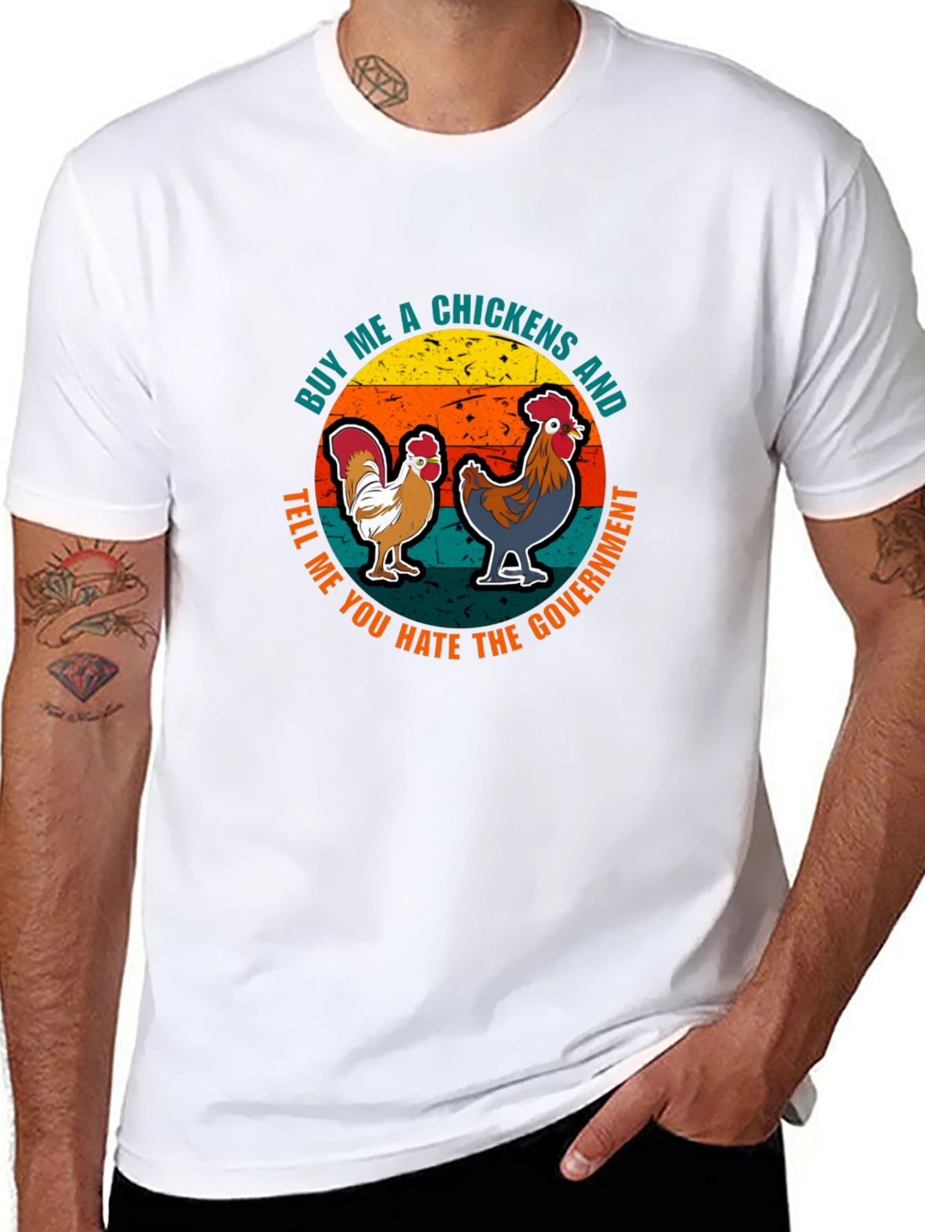 Chicken Lover Tee - Buy Me Chickens Hate Government