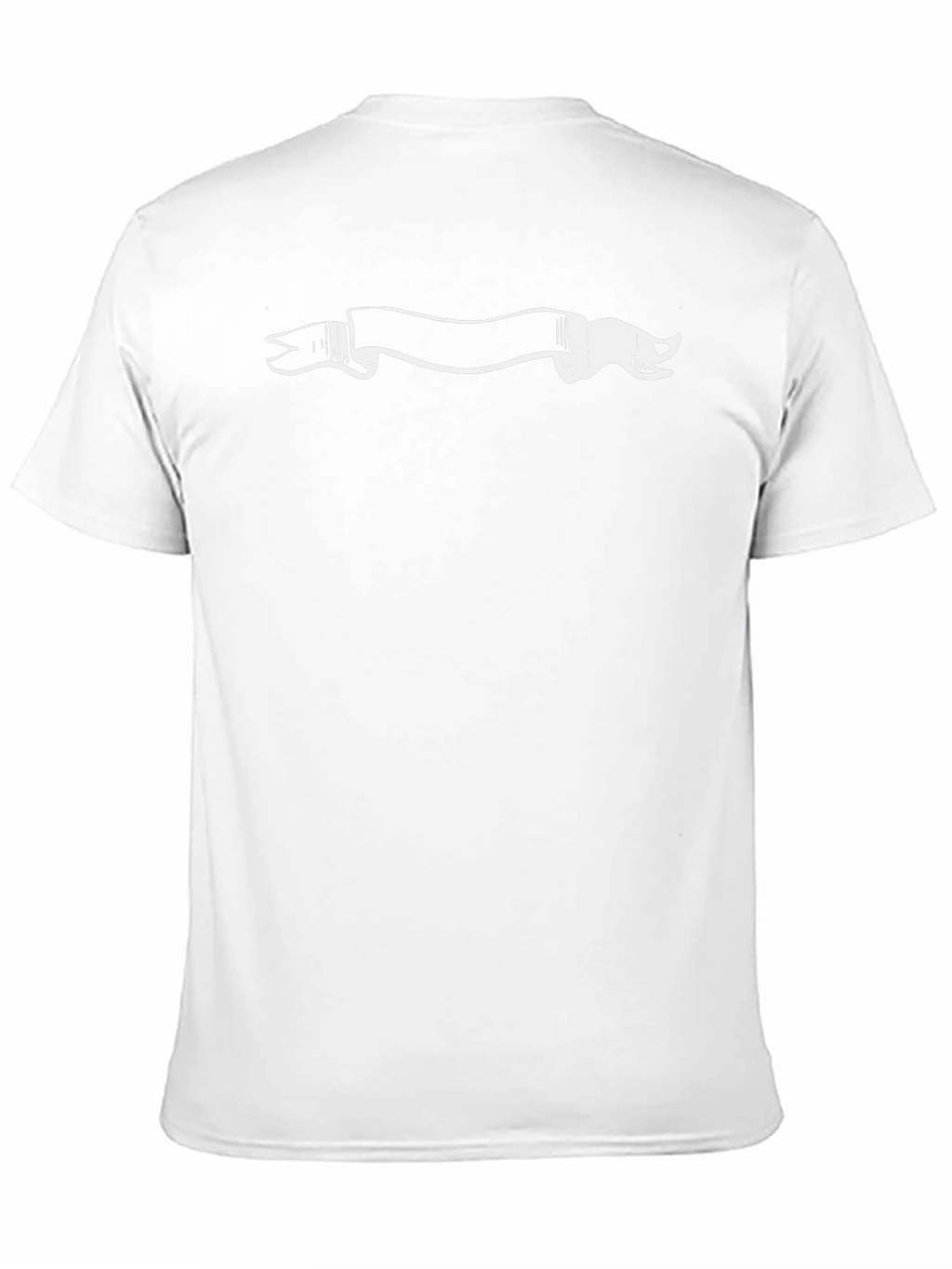Black T-Shirt with Graphic Banner Design