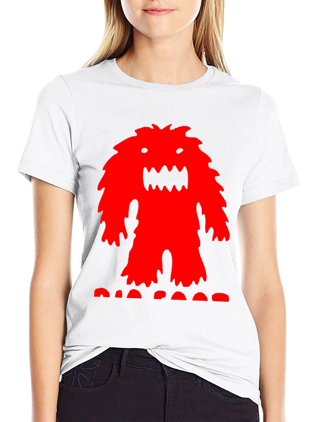 Monster Graphic Print Crew Neck T-Shirt