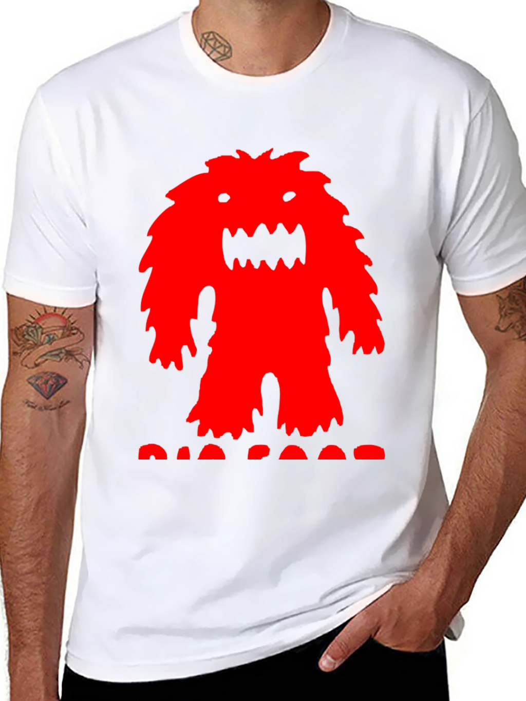Monster Graphic Print Crew Neck T-Shirt