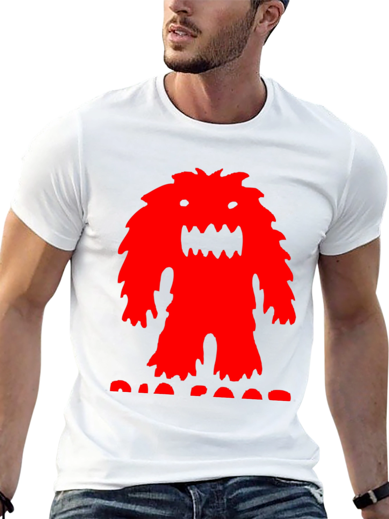 Monster Graphic Print Crew Neck T-Shirt