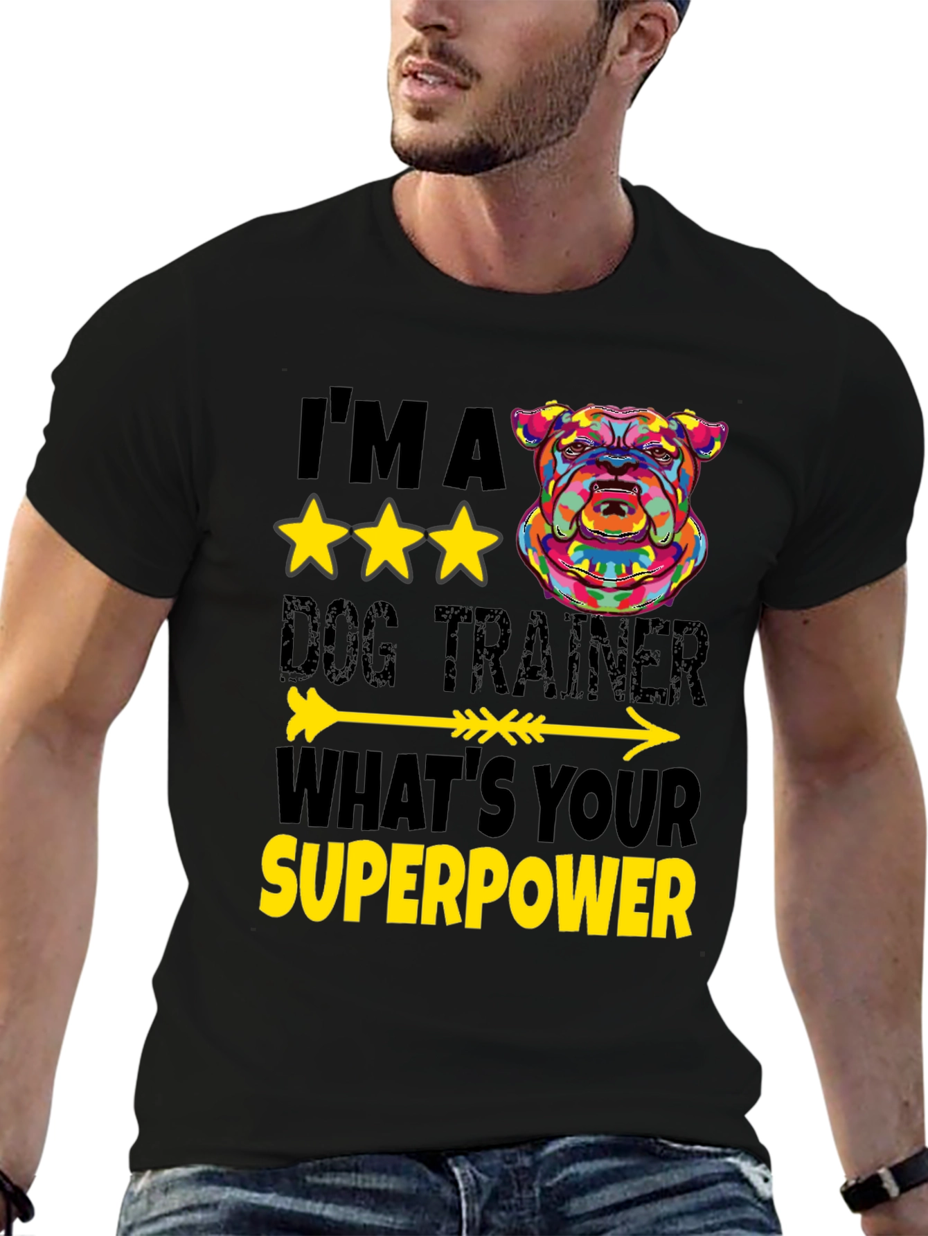 Dog Trainer Superpower T-Shirt - Unique Graphic Tee