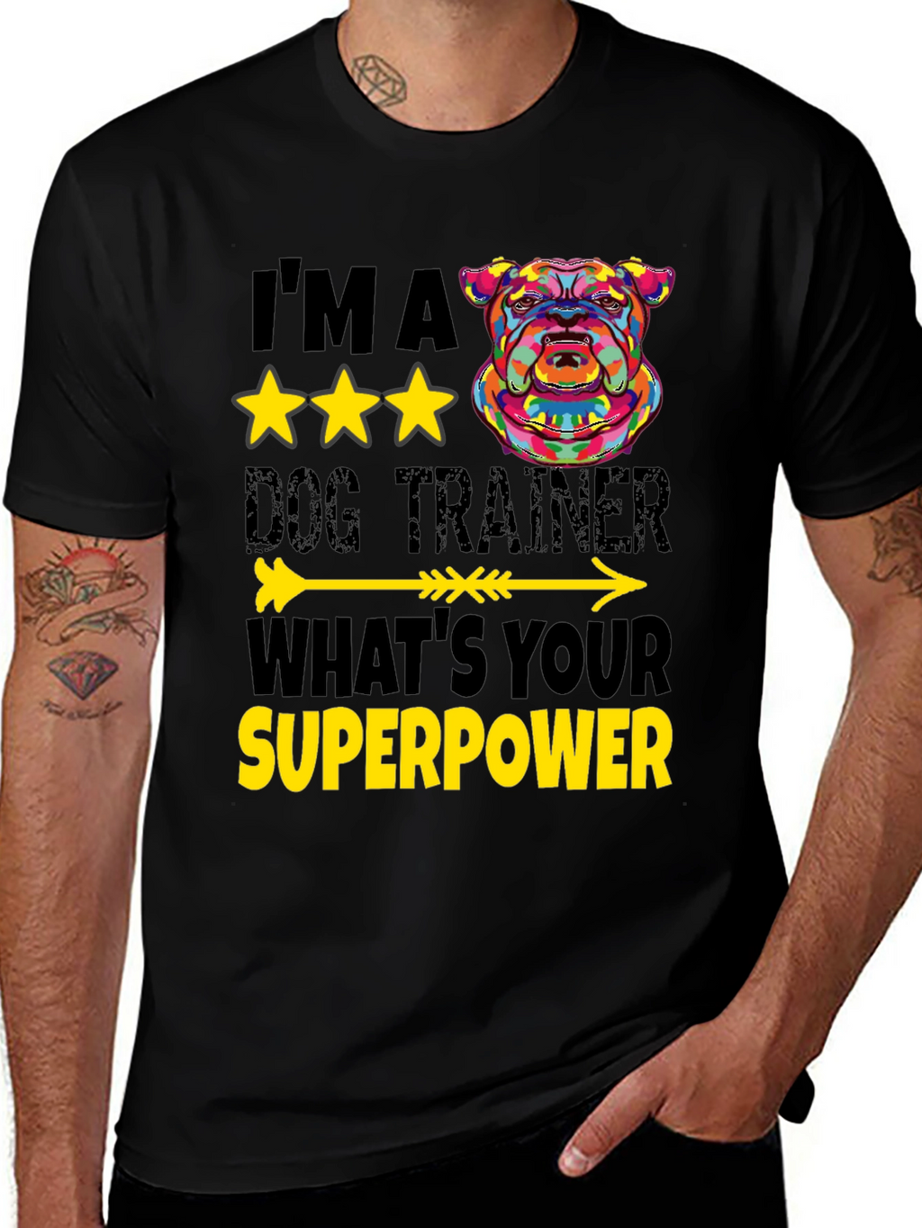 Dog Trainer Superpower T-Shirt - Unique Graphic Tee