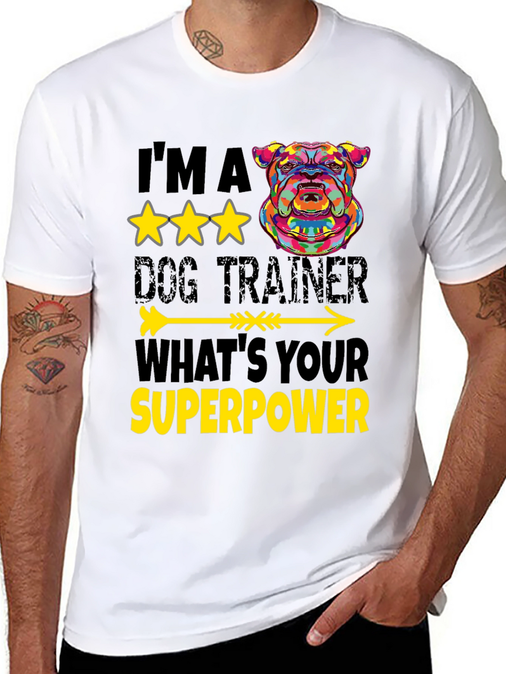 Dog Trainer Superpower T-Shirt - Unique Graphic Tee