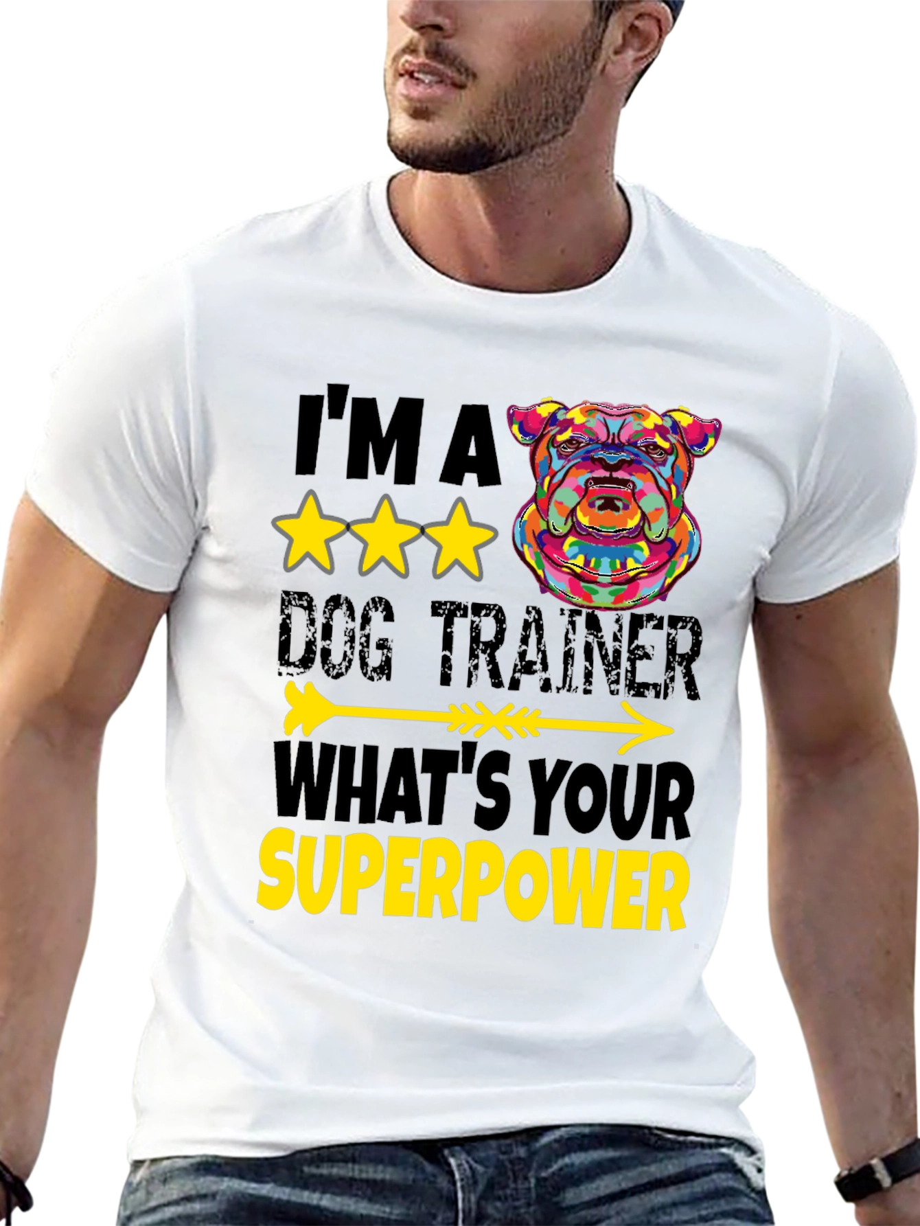 Dog Trainer Superpower T-Shirt - Unique Graphic Tee
