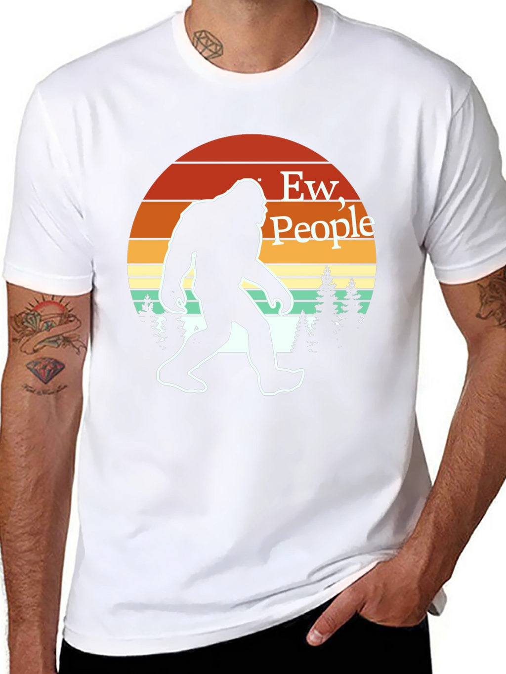 Ew People! Bigfoot T-Shirt - Funny Sasquatch Tee