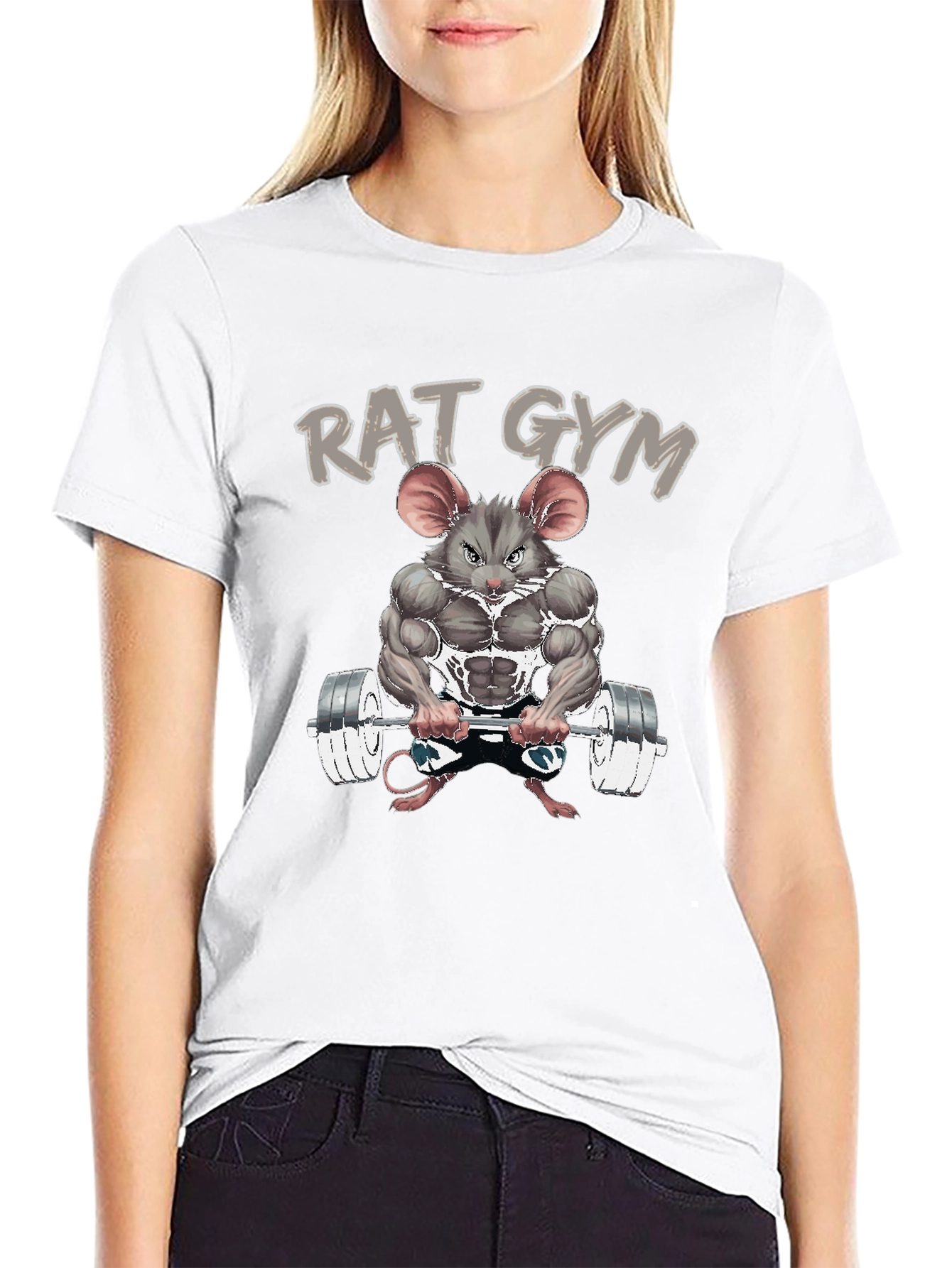 Rat Gym T-Shirt - Funny Workout Tee