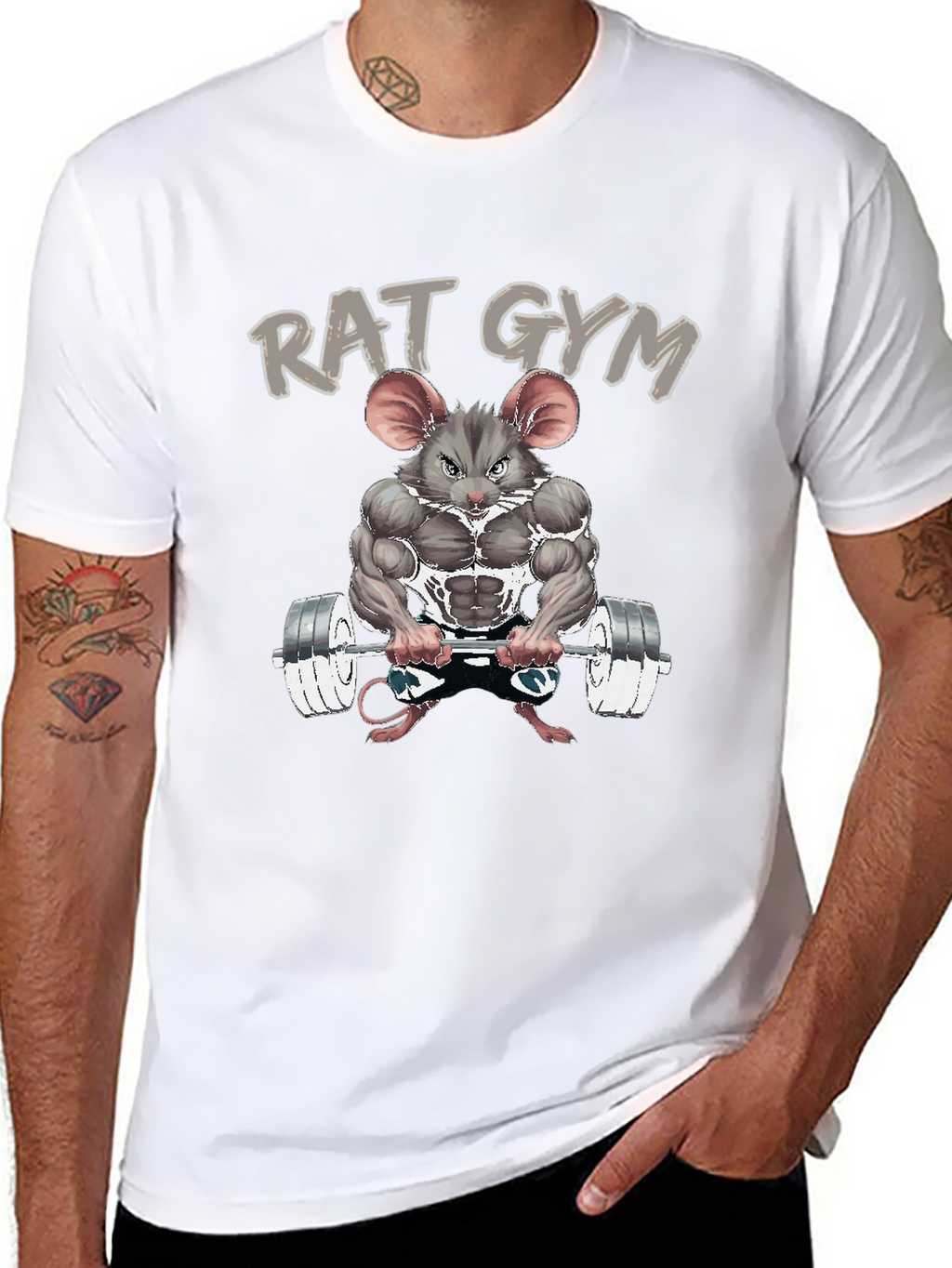 Rat Gym T-Shirt - Funny Workout Tee
