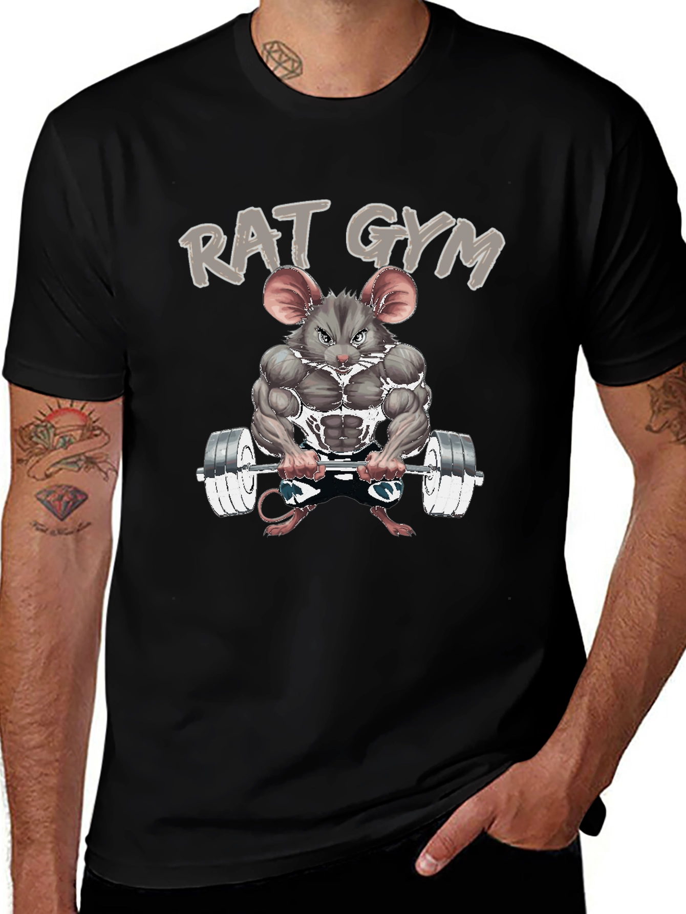 Rat Gym T-Shirt - Funny Workout Tee