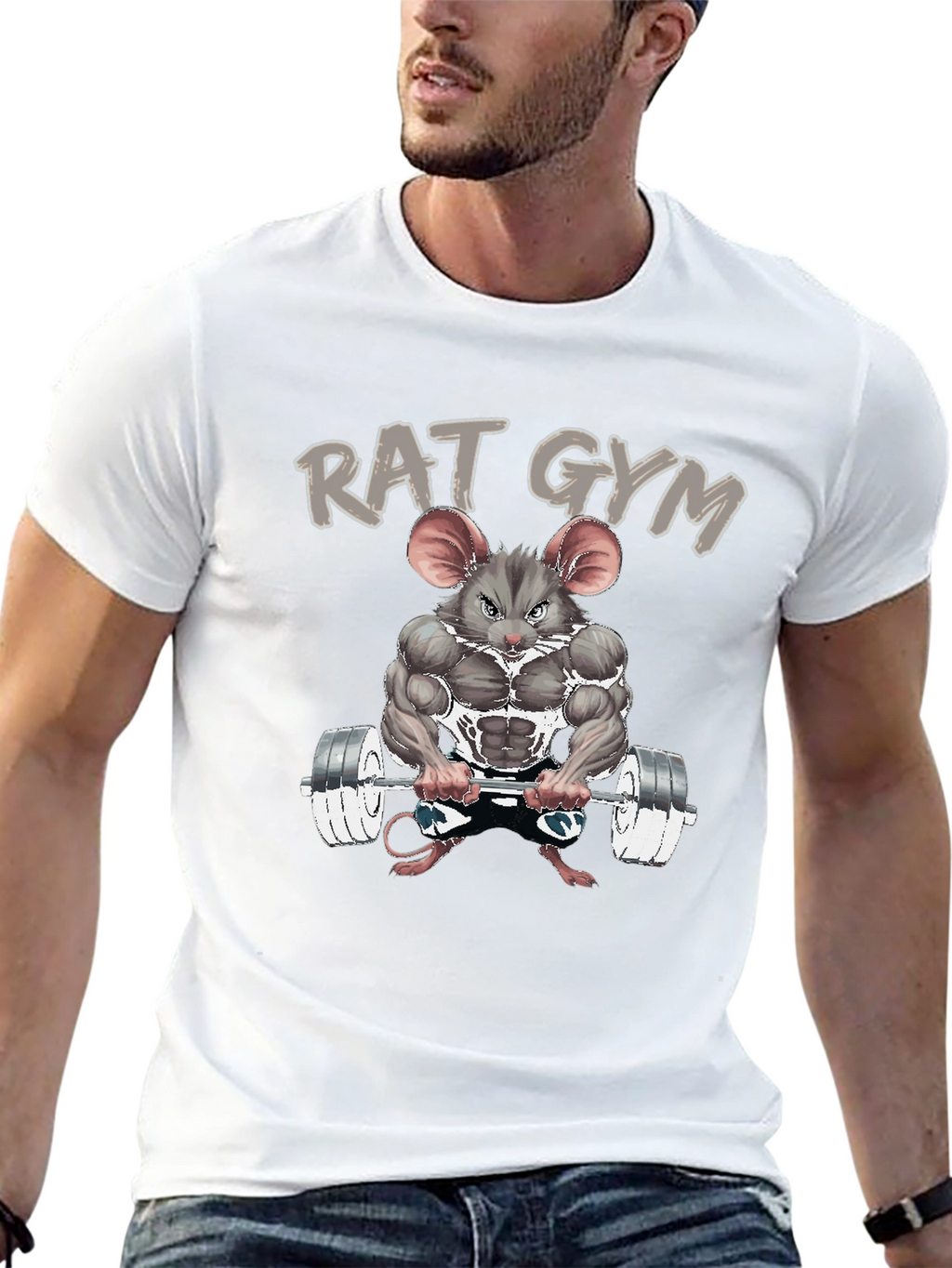 Rat Gym T-Shirt - Funny Workout Tee