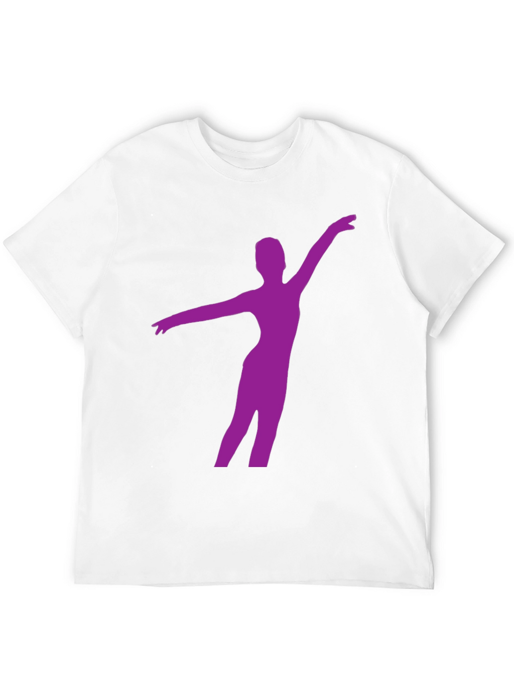 Ballerina Silhouette Tee - Black Cotton Graphic T-Shirt