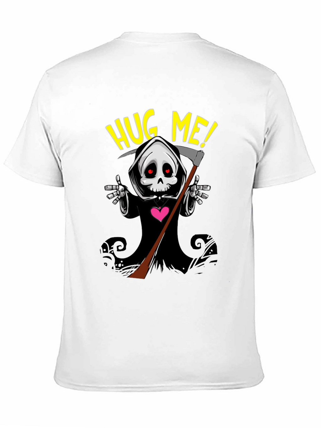 Grim Reaper Hug Me! T-Shirt - Black