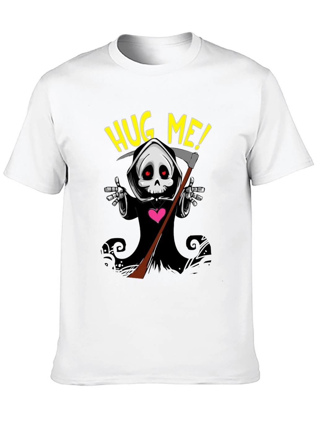 Grim Reaper Hug Me! T-Shirt - Black