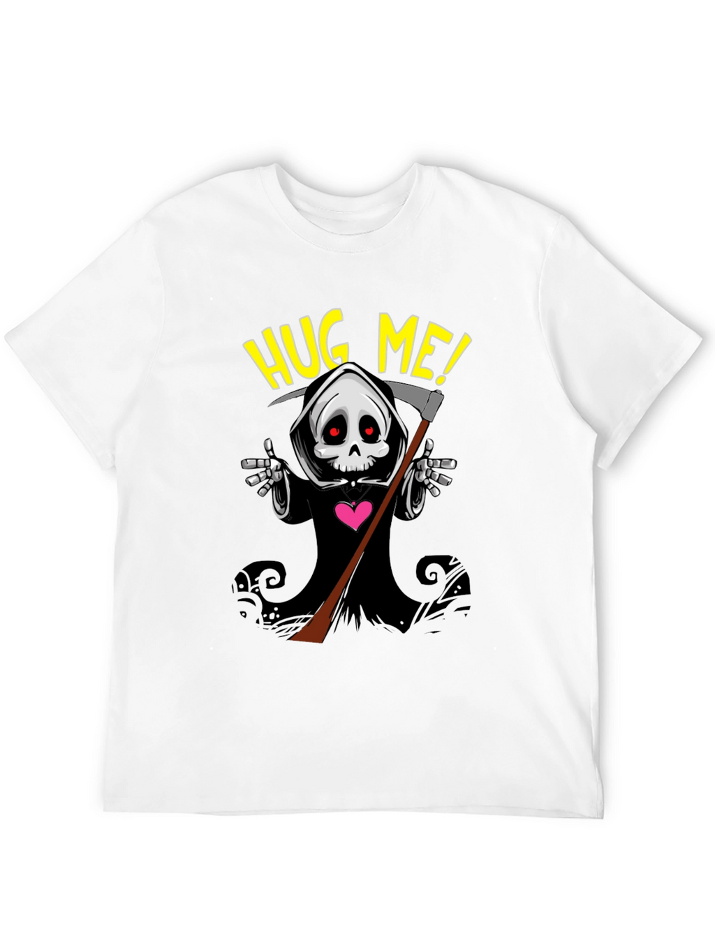 Grim Reaper Hug Me! T-Shirt - Black