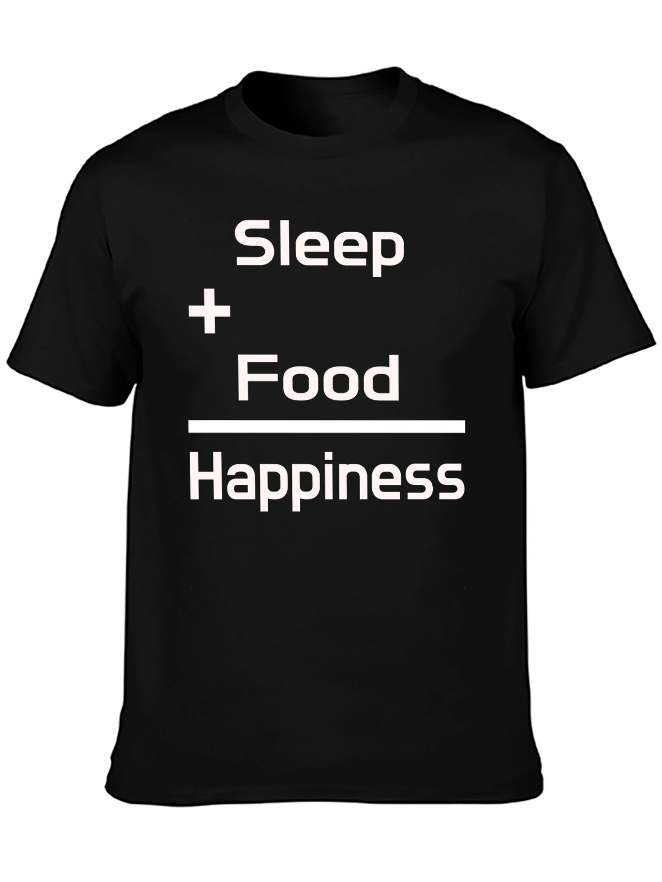Sleep + Food = Happiness Graphic Tee