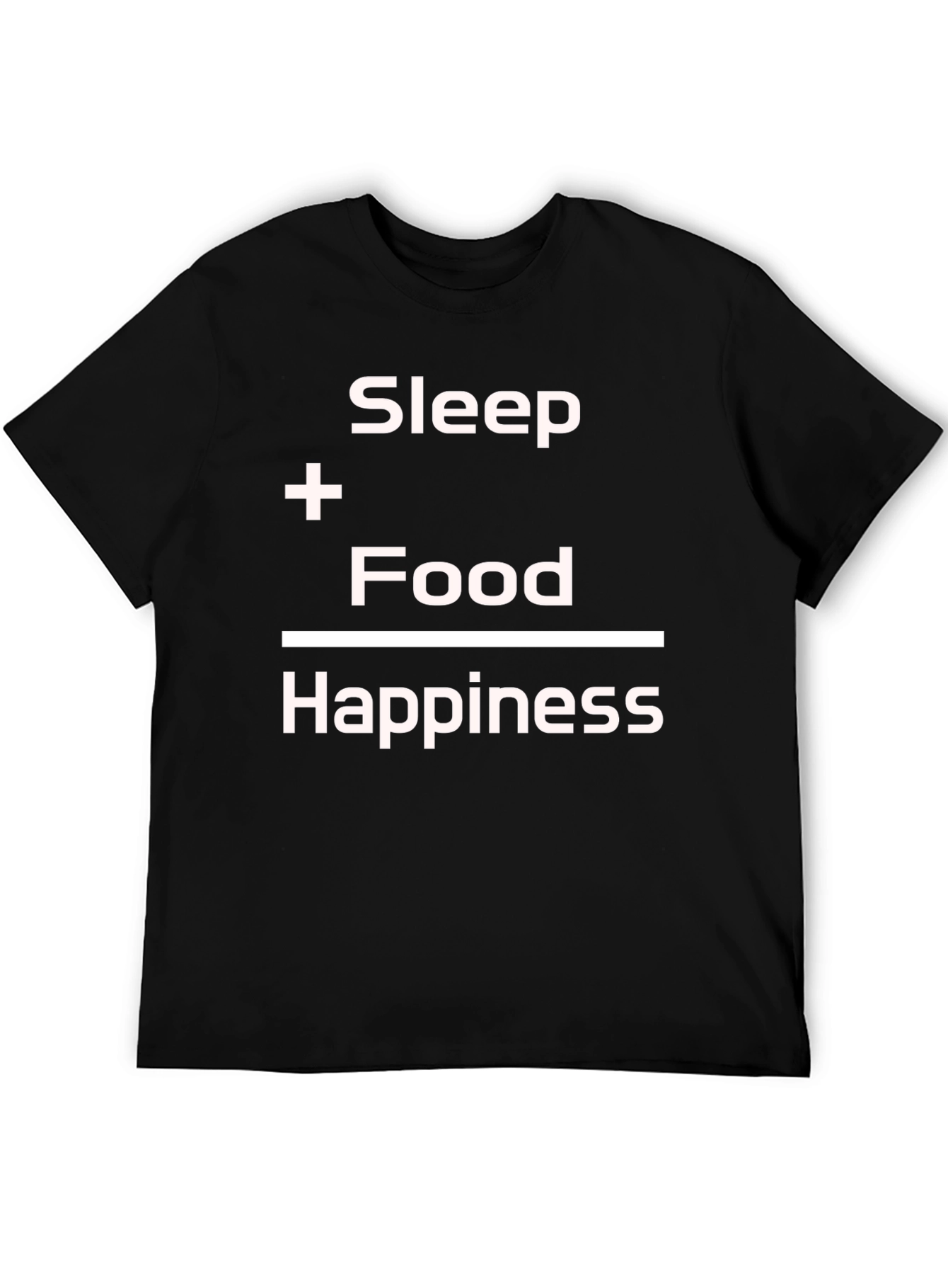 Sleep + Food = Happiness Graphic Tee